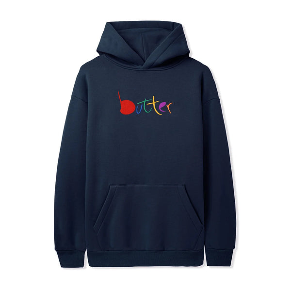 Butter Goods - Art Pullover Hood (Navy)*SALE